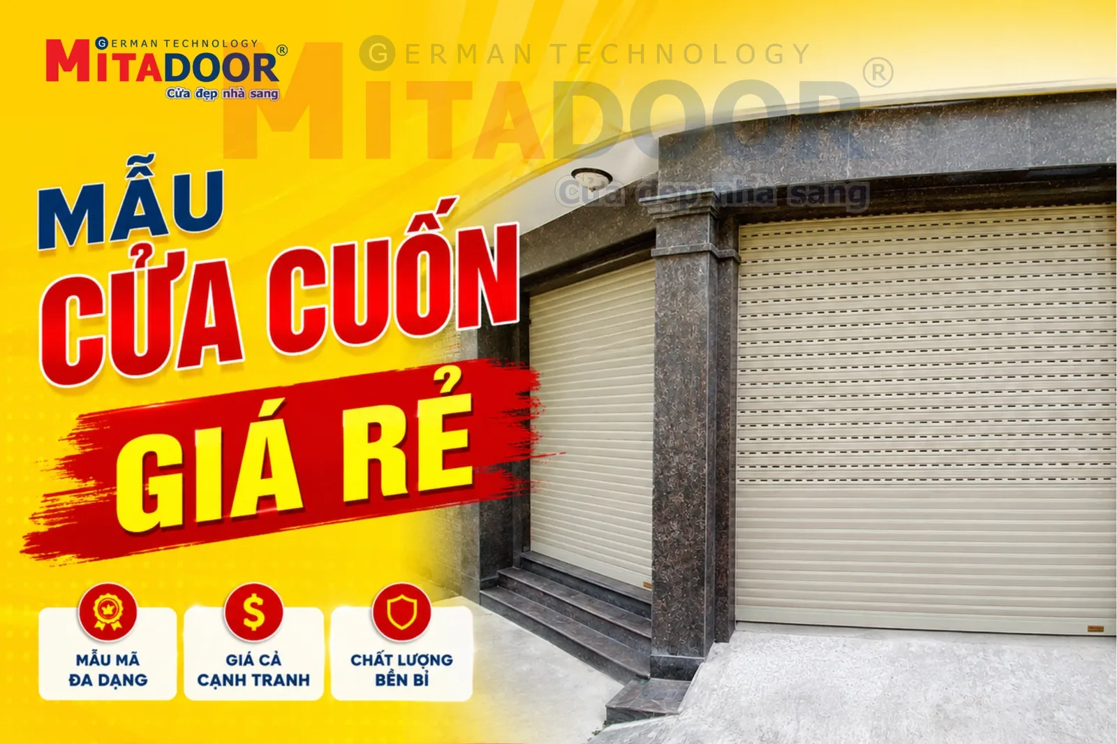 Cửa cuốn 30+ MẪU VÀ BÁO GIÁ CỬA CUỐN GIÁ RẺ HIỆN NAY