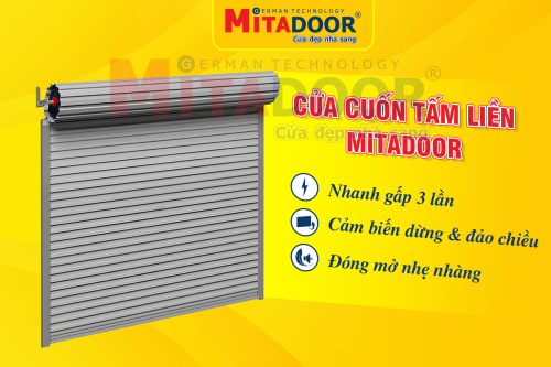 Cửa cuốn ƯU ĐIỂM VƯỢT TRỘI CỬA CUỐN TẤM LIỀN MITADOOR BỀN, ĐẸP, AN TOÀN