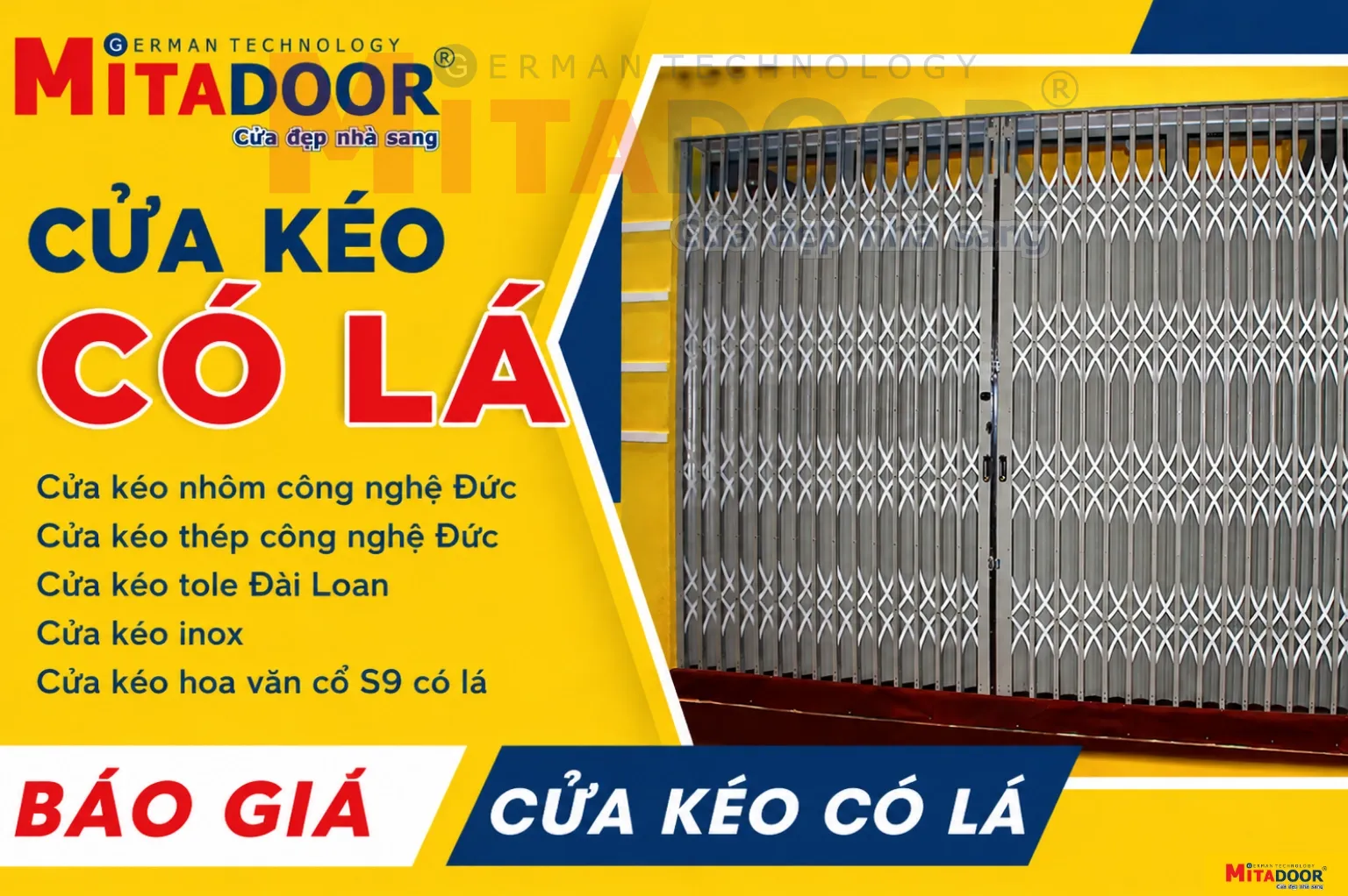 Cửa kéo CỬA KÉO CÓ LÁ, CỬA KÉO ĐÀI LOAN CÓ LÁ MỚI NHẤT - BÁO GIÁ CHÍNH HÃNG