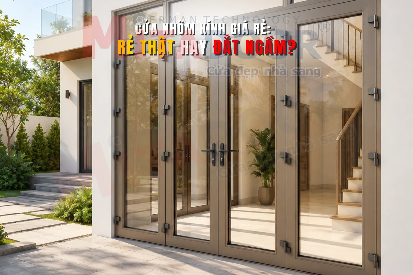 Cửa nhôm kính CỬA NHÔM KÍNH GIÁ RẺ: GIẢI MÃ RẺ THẬT HAY ĐẮT NGẦM?