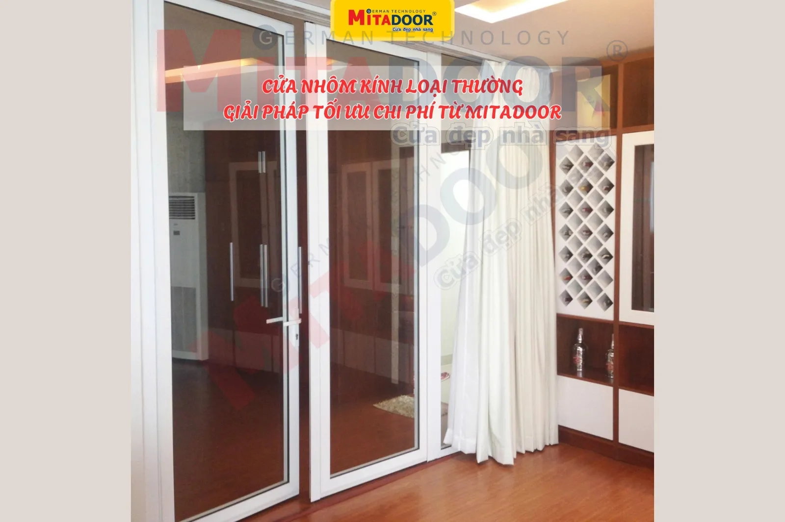 Cửa nhôm kính GIÁ CỬA NHÔM KÍNH THƯỜNG - GIẢI PHÁP TỐI ƯU CHI PHÍ TỪ MITADOOR
