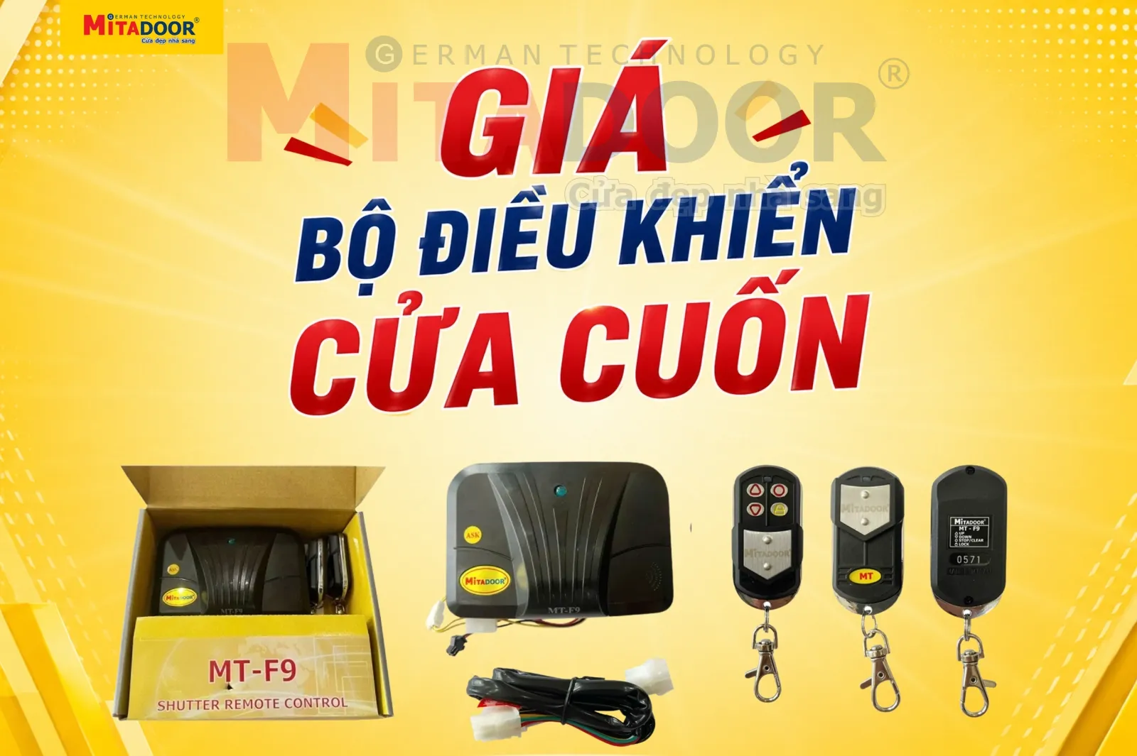 Cửa cuốn BÁO GIÁ BỘ ĐIỀU KHIỂN CỬA CUỐN CHÍNH HÃNG MITADOOR