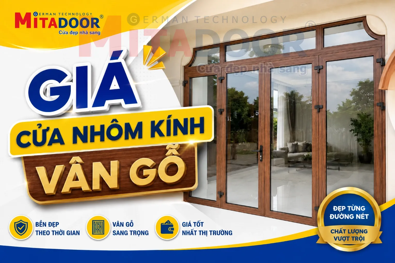 Cửa nhôm kính BẢNG GIÁ CỬA NHÔM KÍNH VÂN GỖ 2026 - YẾU TỐ QUYẾT ĐỊNH GIÁ BẠN CẦN BIẾT