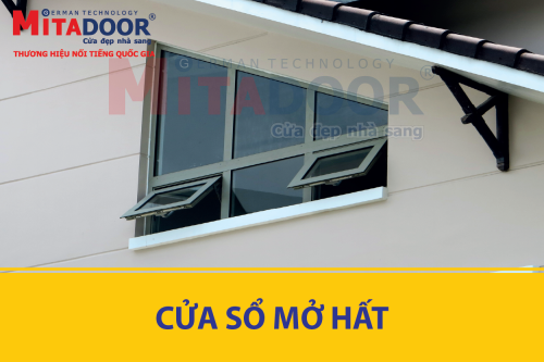 Cửa nhôm kính MITADOOR GIỚI THIỆU CỬA SỔ MỞ HẤT HỆ ST
