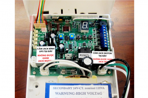 Góc giải đáp Hướng dẫn Đại lý Mitadoor đấu điện vào hộp nhận Motor cửa cuốn tấm liền
