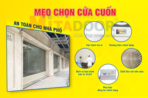 Cửa cuốn CỬA CUỐN NHÀ PHỐ - CHỌN SAO CHO ĐÚNG