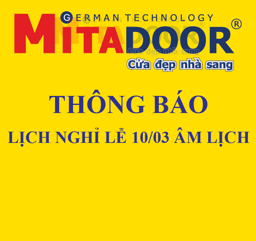 Thông báo - Hoạt động MITADOOR THÔNG BÁO NGHỈ LỄ 10/03 ÂM LỊCH