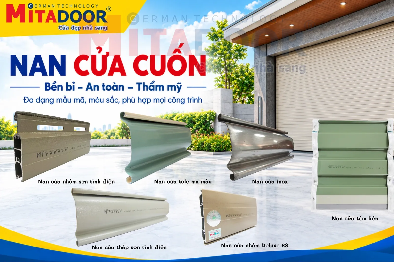 Cửa cuốn 30+ MẪU NAN CỬA CUỐN MITADOOR ĐƯỢC ƯA CHUỘNG NHẤT HIỆN NAY