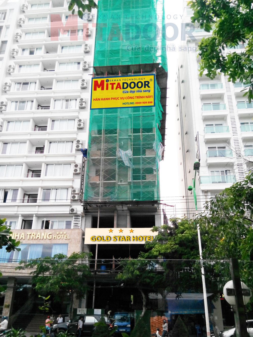 Cửa nhôm kính NGHIỆM THU HOÀN THIỆN PHÒNG MẪU DỰ ÁN KHÁCH SẠN GOLD STAR - NHA TRANG