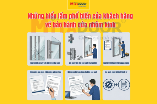 Góc giải đáp NHỮNG HIỂU LẦM PHỔ BIẾN CỦA KHÁCH HÀNG VỀ BẢO HÀNH CỬA NHÔM KÍNH