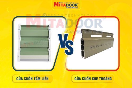 Cửa cuốn SO SÁNH CỬA CUỐN TẤM LIỀN VÀ CỬA CUỐN KHE THOÁNG -  LỰA CHỌN PHÙ HỢP CHO NHÀ PHỐ