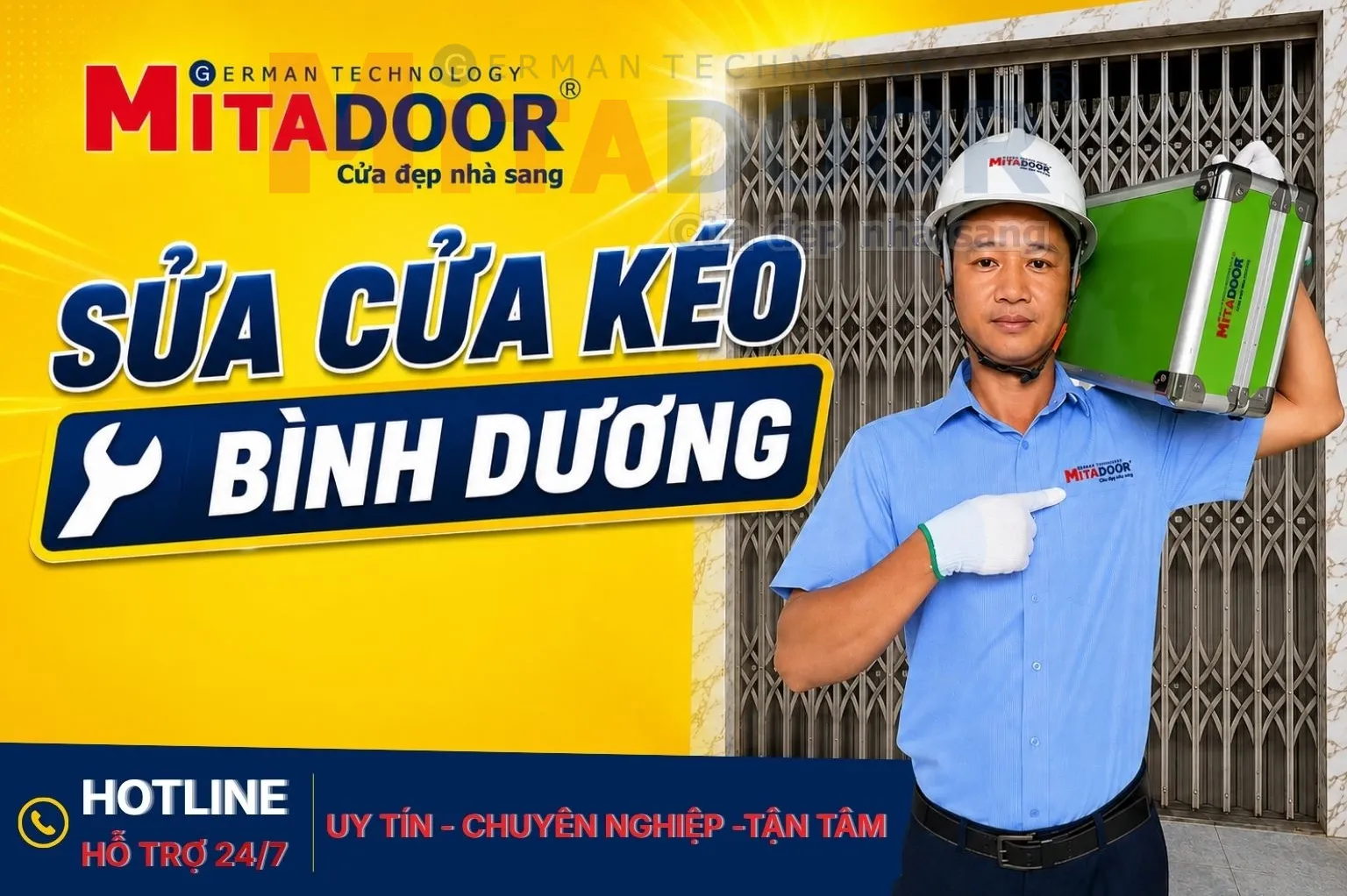 Cửa kéo SỬA CỬA KÉO BÌNH DƯƠNG TẬN NHÀ 24/7 - THỢ SỬA CỬA KÉO MITADOOR