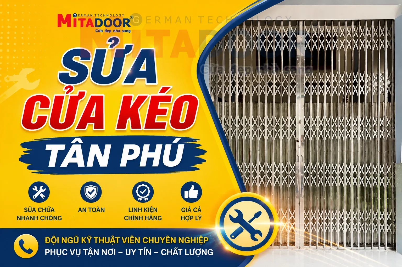 Cửa kéo SỬA CỬA KÉO TÂN PHÚ TẬN NHÀ 24/7