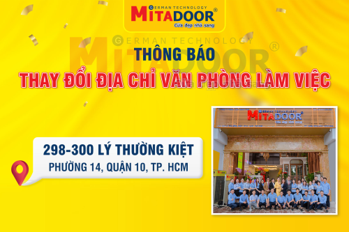 Thông báo - Hoạt động THÔNG BÁO THAY ĐỔI ĐỊA CHỈ VĂN PHÒNG LÀM VIỆC CỦA MITADOOR