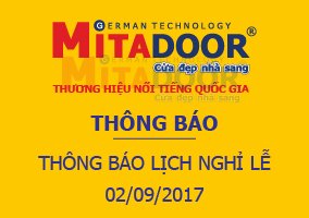 Tin tức sự kiện THÔNG BÁO LỊCH NGHỈ LỄ 2/9