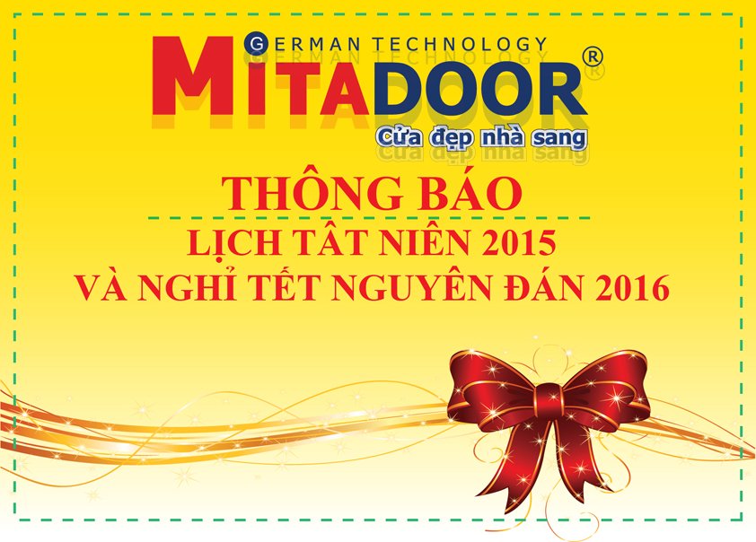 Thông báo - Hoạt động THÔNG BÁO LỊCH TẤT NIÊN 2015 VÀ NGHỈ TẾT NGUYÊN ĐÁN 2016