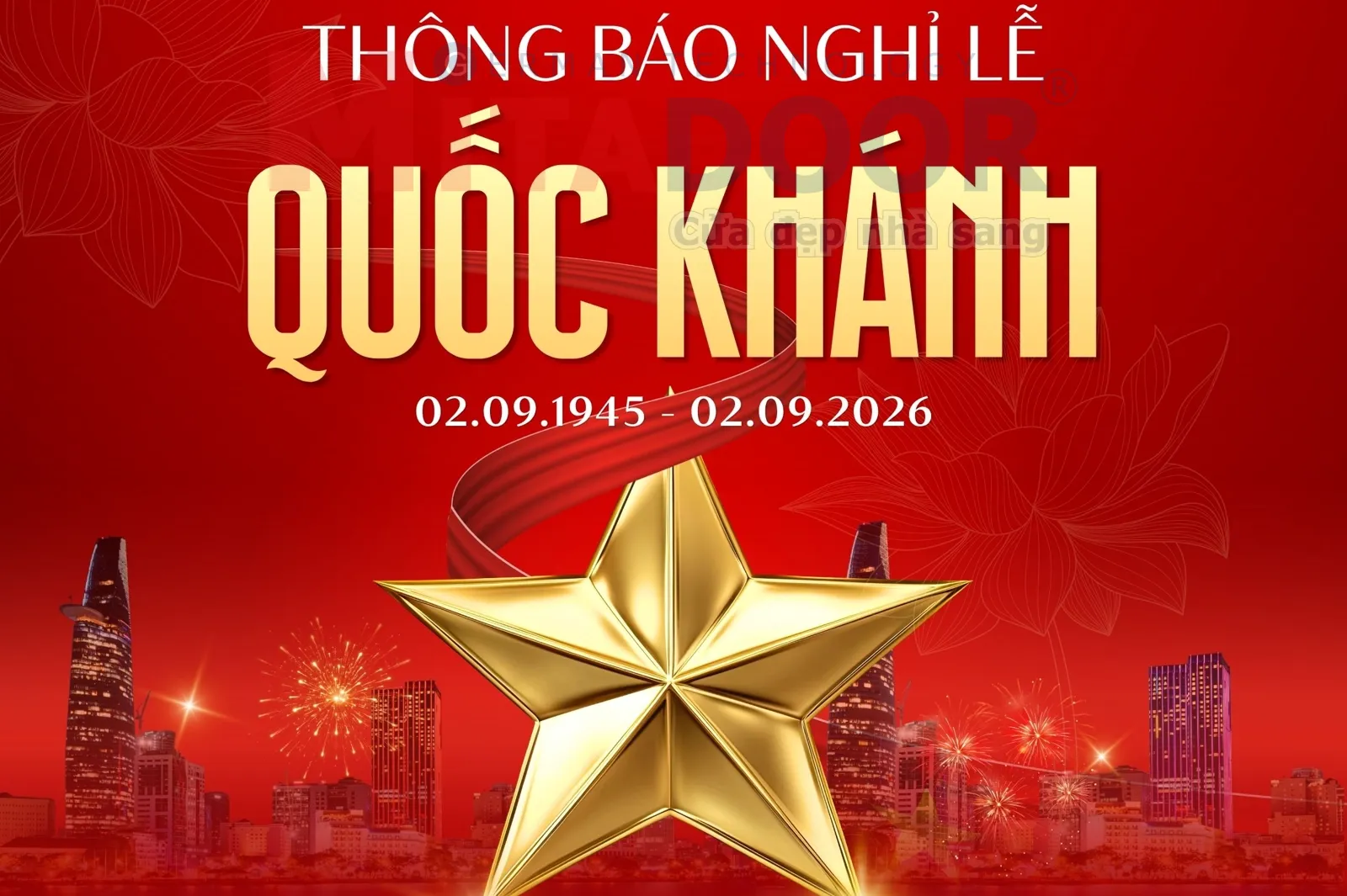 Thông báo - Hoạt động THÔNG BÁO LỊCH NGHỈ LỄ QUỐC KHÁNH 02/9/2026