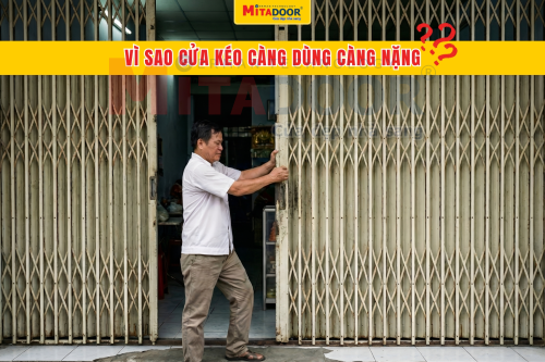 Cửa kéo VÌ SAO CỬA KÉO BỊ NẶNG NGUYÊN NHÂN VÀ GIẢI PHÁP KHẮC PHỤC