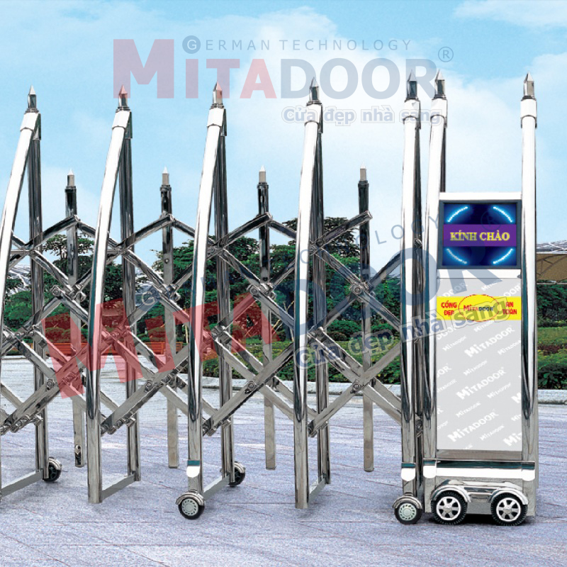 CỬA CỔNG XẾP INOX CỬA CỔNG XẾP INOX MT - 121