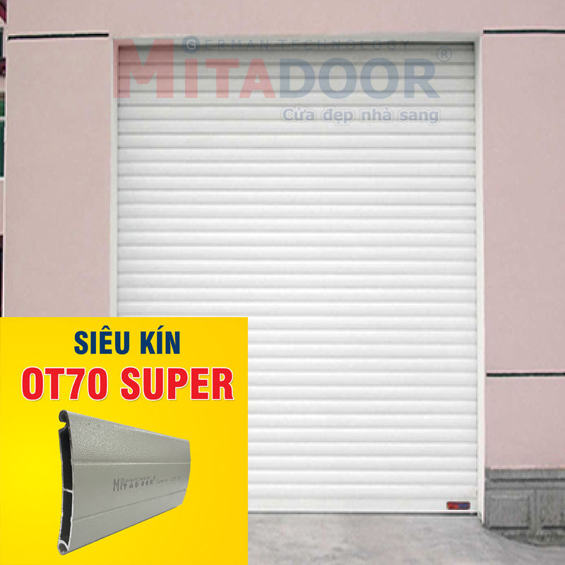 Dòng đặc biệt - dày 1.3Ly – 3.0Ly CỬA CUỐN NHÔM SIÊU KÍN MITADOOR OT70 SUPER