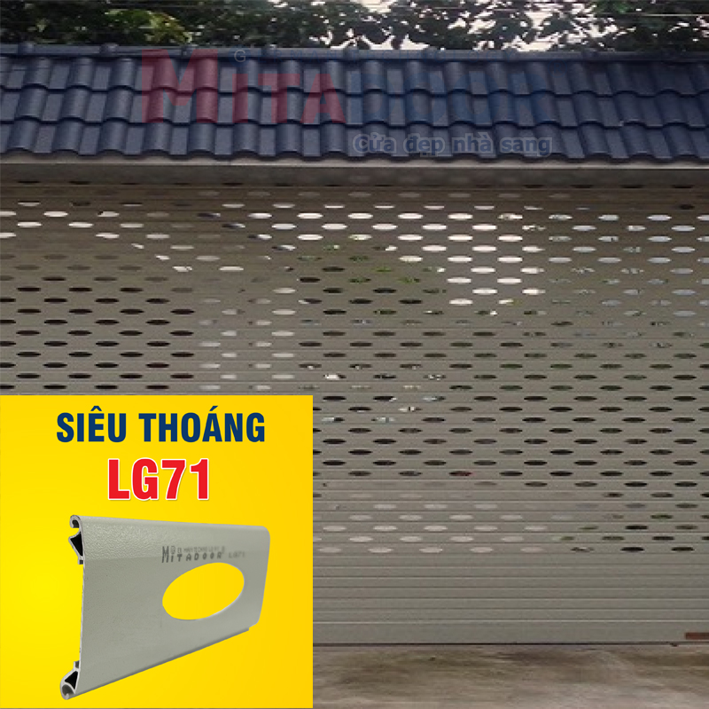 Ảnh đại diện sản phẩm CỬA CUỐN NHÔM SIÊU THOÁNG MITADOOR LG71