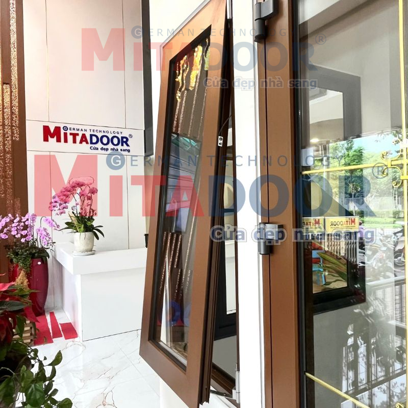 Cửa sổ mở hất CỬA SỔ MỞ HẤT HỆ NHÔM CHÂU ÂU ST68 MITADOOR