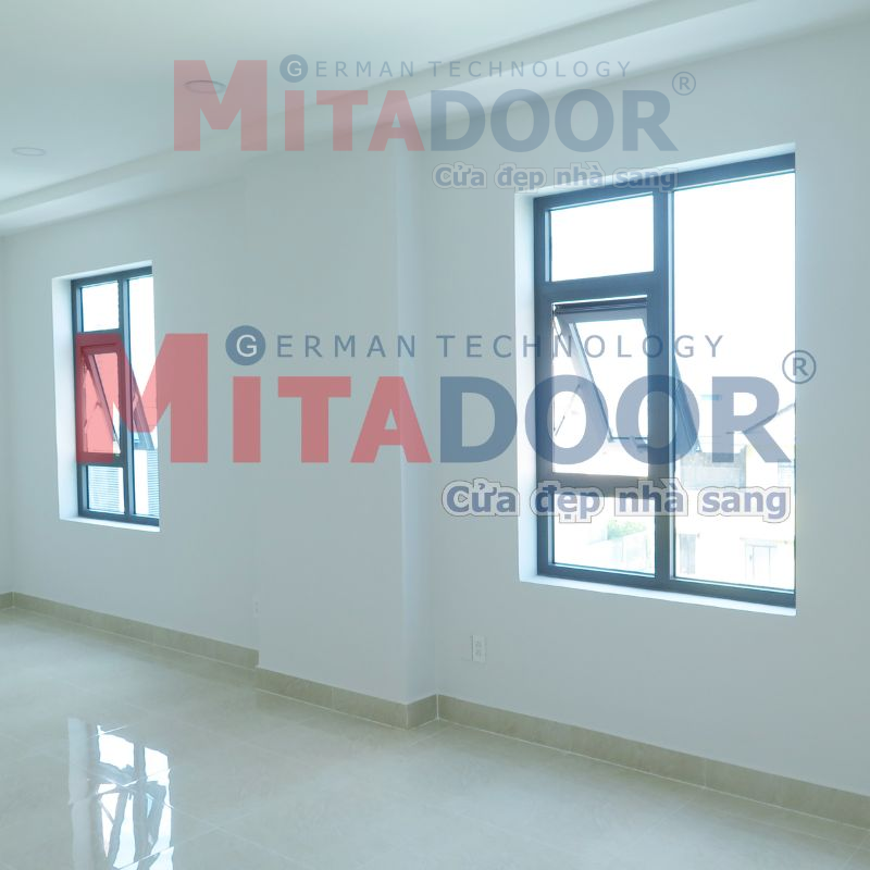 Cửa sổ mở hất CỬA SỔ MỞ HẤT HỆ NHÔM MITADOOR DP