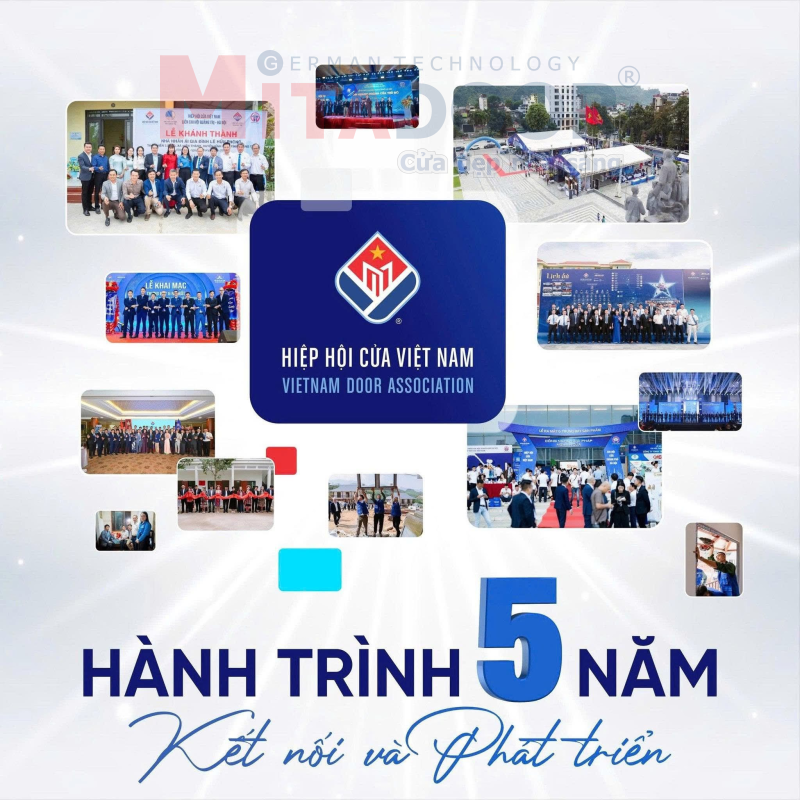 Ch&uacute;c mừng Kỷ niệm 5 năm th&agrave;nh lập Hiệp hội Cửa Việt Nam (10/10/2020 - 10/10/2025)