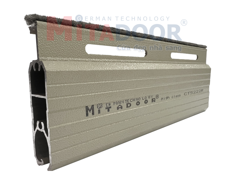 Nan cửa cuốn nhôm Mitadoor CT5222R Nan cửa cuốn nhôm Mitadoor CT5222R