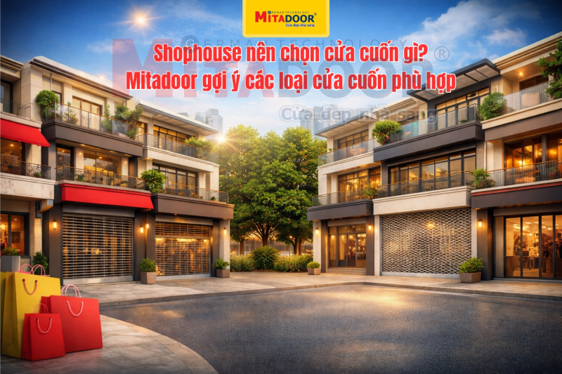 Chọn cửa cuốn ph&ugrave; hợp cho mặt tiền shophouse kh&ocirc;ng chỉ g&oacute;p phần tăng t&iacute;nh thẩm mỹ m&agrave; con gi&uacute;p thu h&uacute;t kh&aacute;ch h&agrave;ng