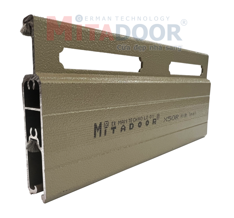 Nan cửa cuốn nhôm Mitadoor X50R Nan cửa cuốn nhôm Mitadoor X50R