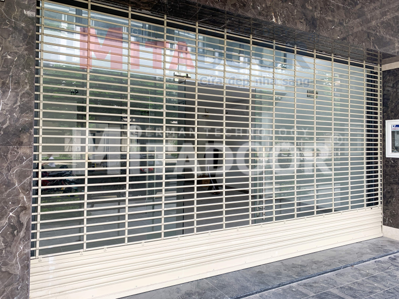 Cửa cuốn song ngang tròn Mitadoor thi công lắp đặt tại Vạn Phúc City Cửa cuốn song ngang tròn Mitadoor thi công lắp đặt tại Vạn Phúc City