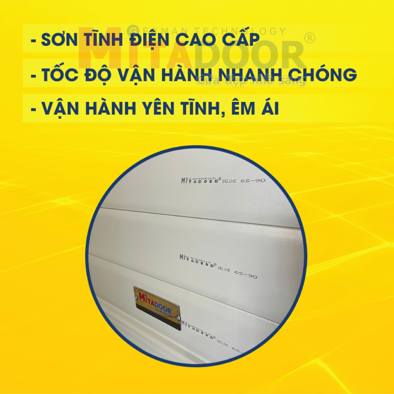 Cửa cuốn tốc độ cao Mitadoor 6S-90 sơn tĩnh điện cao cấp, vận hành siêu tốc Cửa cuốn tốc độ cao Mitadoor 6S-90 sơn tĩnh điện cao cấp, vận hành siêu tốc