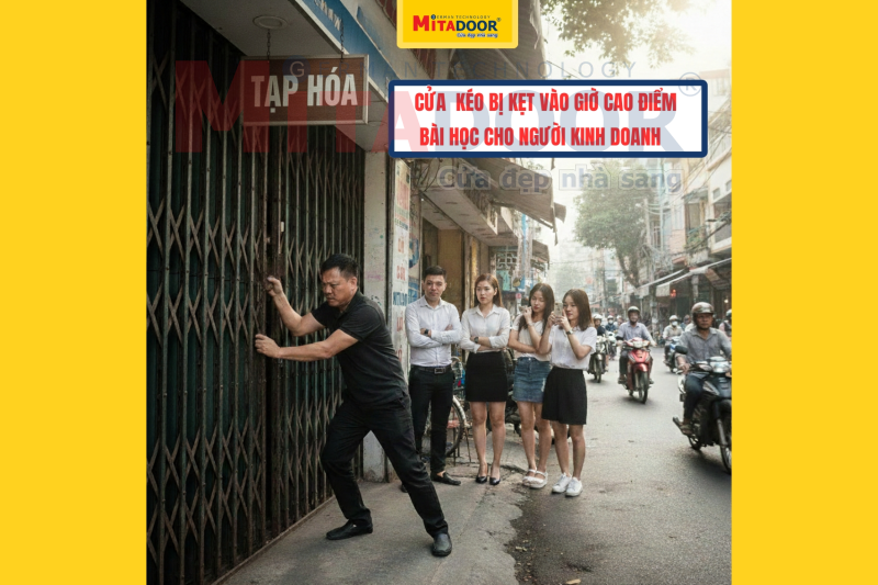 Cửa k&eacute;o bị kẹt v&agrave;o giờ cao điểm, để lại b&agrave;i học g&igrave; cho người kinh doanh?