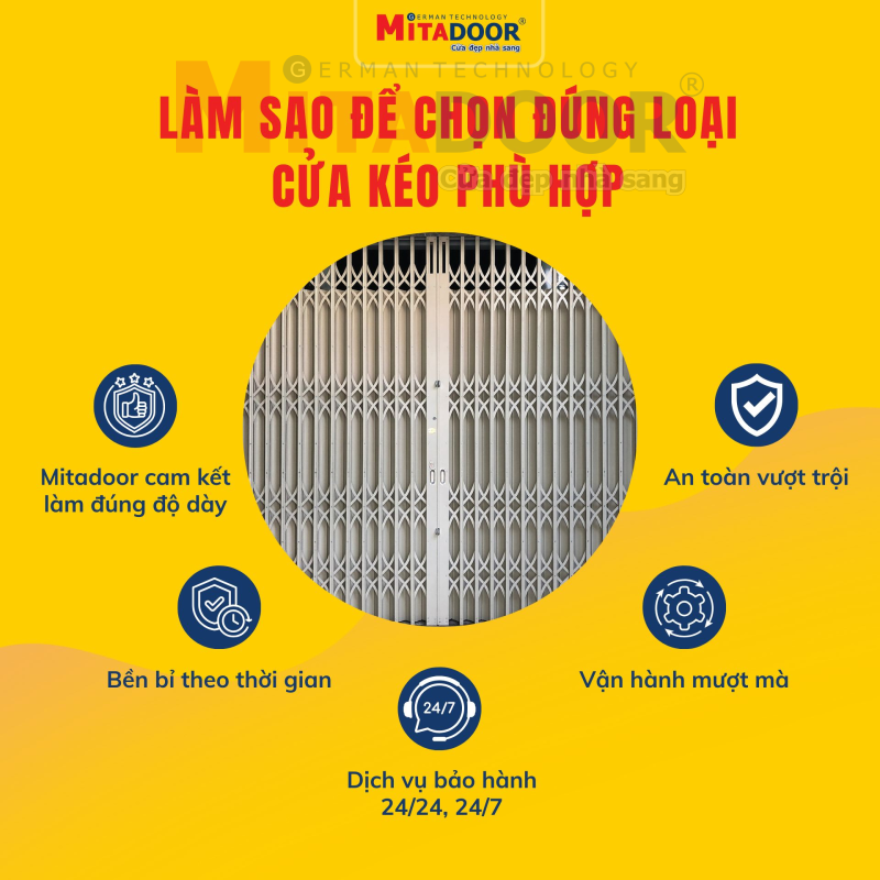 Cửa kéo Mitadoor – Giải pháp phù hợp với mọi không gian