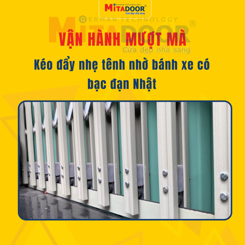 Bạc đạn Nhật – Chi tiết quan trọng giúp cửa vận hành êm ái