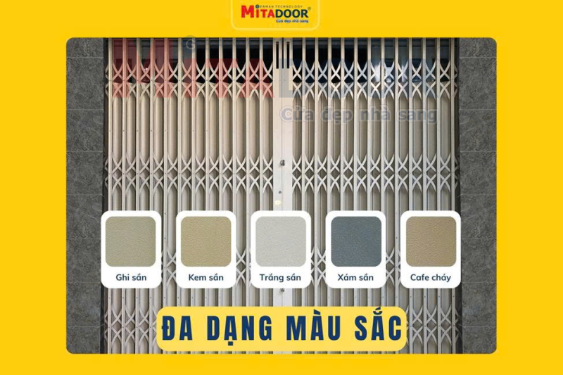 Cửa kéo nhôm Mitadoor – đa dạng về màu sắc sơn tĩnh điện Cửa kéo nhôm Mitadoor – đa dạng về màu sắc sơn tĩnh điện