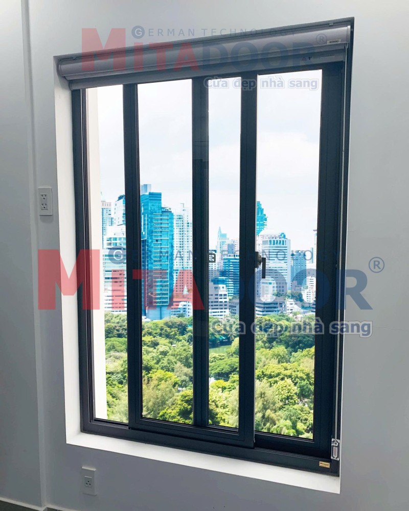 Cửa sổ mở lùa hệ nhôm Mitadoor DP thiết kế linh hoạt giúp vận hành êm ái Cửa sổ mở lùa hệ nhôm Mitadoor DP thiết kế linh hoạt giúp vận hành êm ái