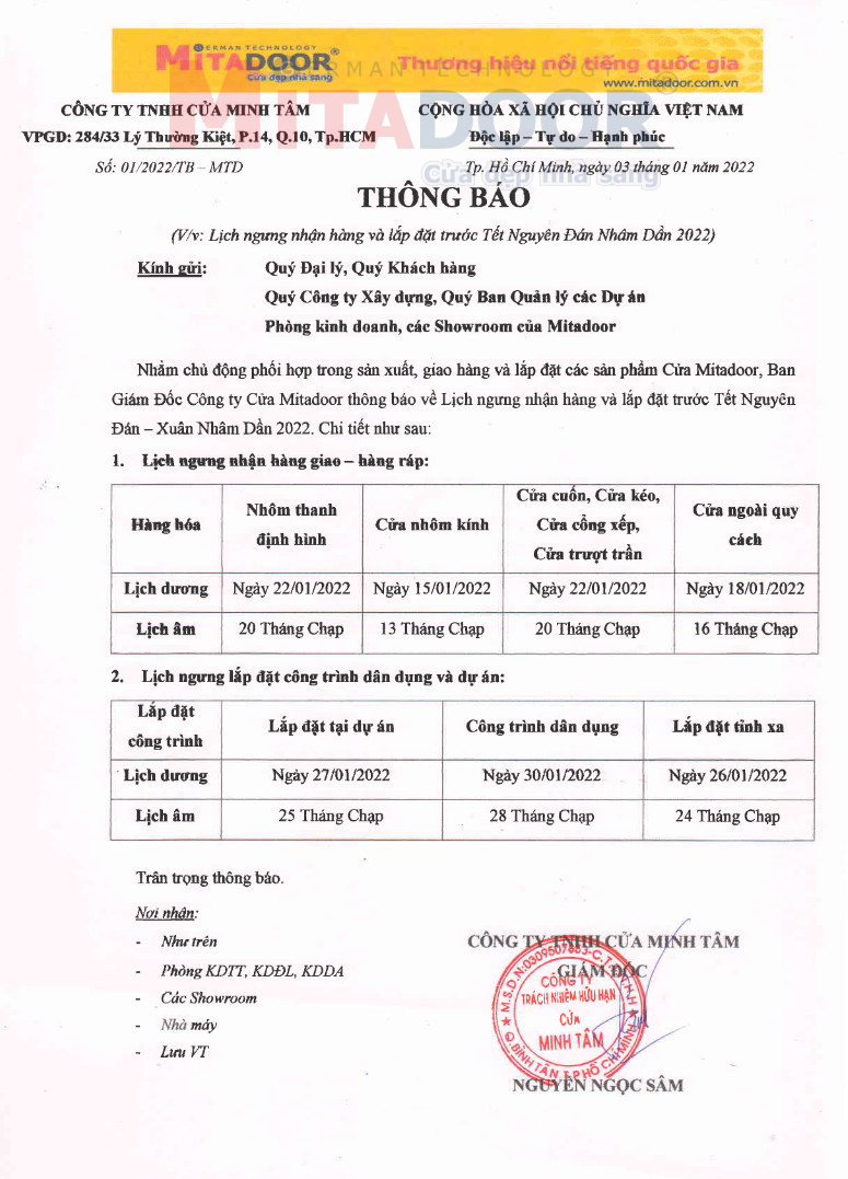 lich ngung nhan san pham lich ngung nhan san pham