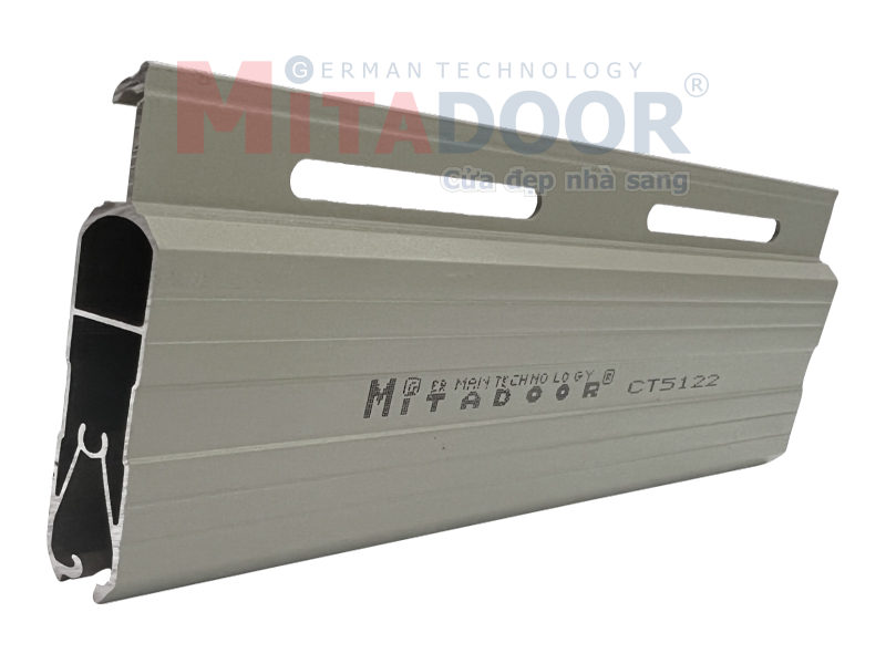 Nan cửa cuốn nhôm khe thoáng Mitadoor CT5122 Nan cửa cuốn nhôm khe thoáng Mitadoor CT5122