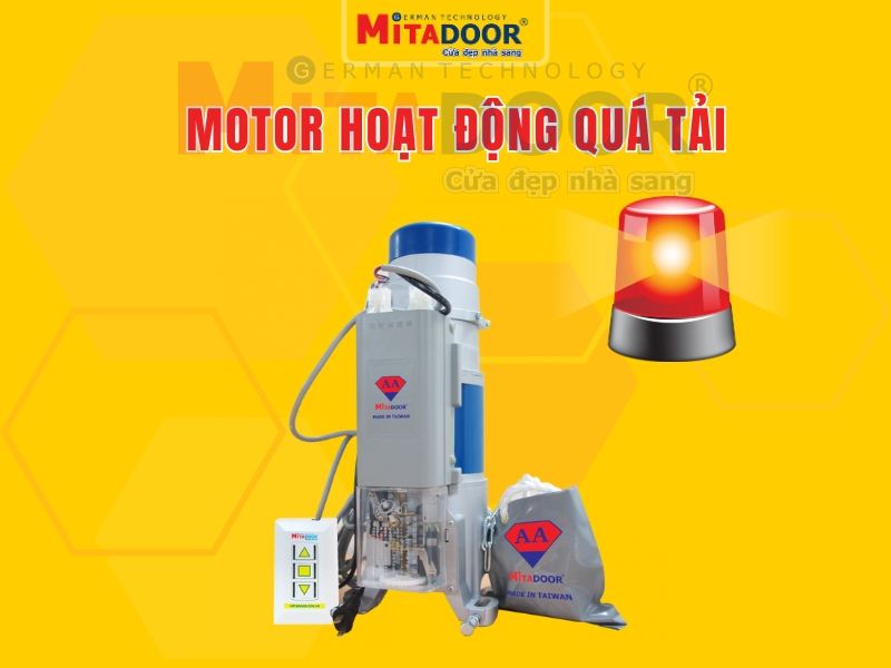 Motor cửa cuốn hoạt động quá công suất quy định Motor cửa cuốn hoạt động quá công suất quy định