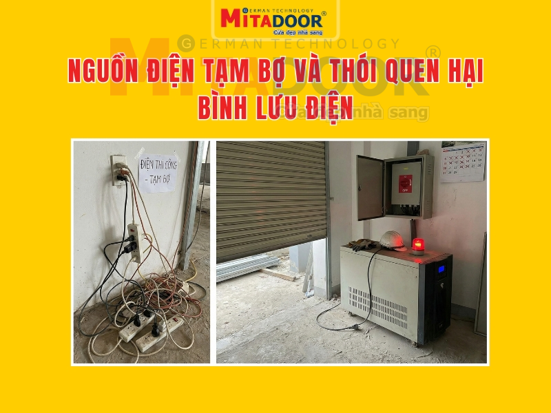 Nguồn điện tạm bợ và thói quen hại bình lưu điện Nguồn điện tạm bợ và thói quen hại bình lưu điện