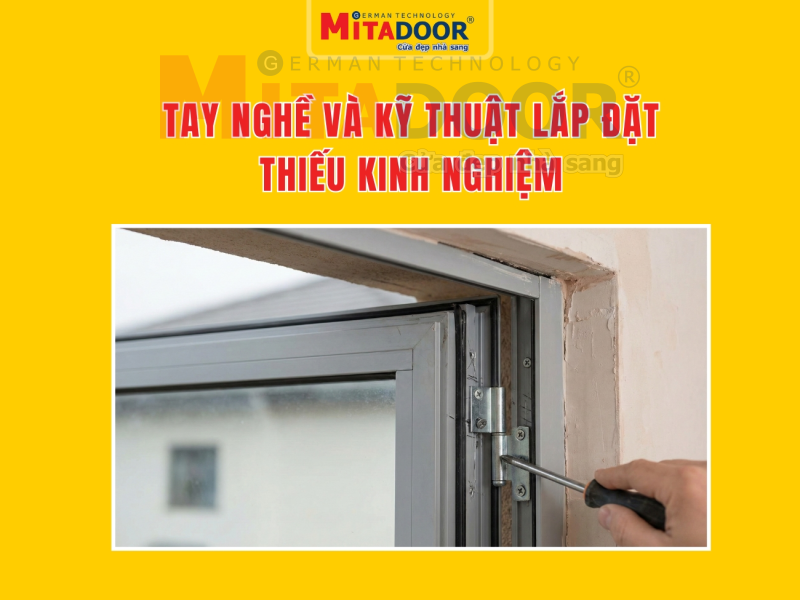 Tay nghề và kỹ thuật lắp đặt thiếu kinh nghiệm Tay nghề và kỹ thuật lắp đặt thiếu kinh nghiệm