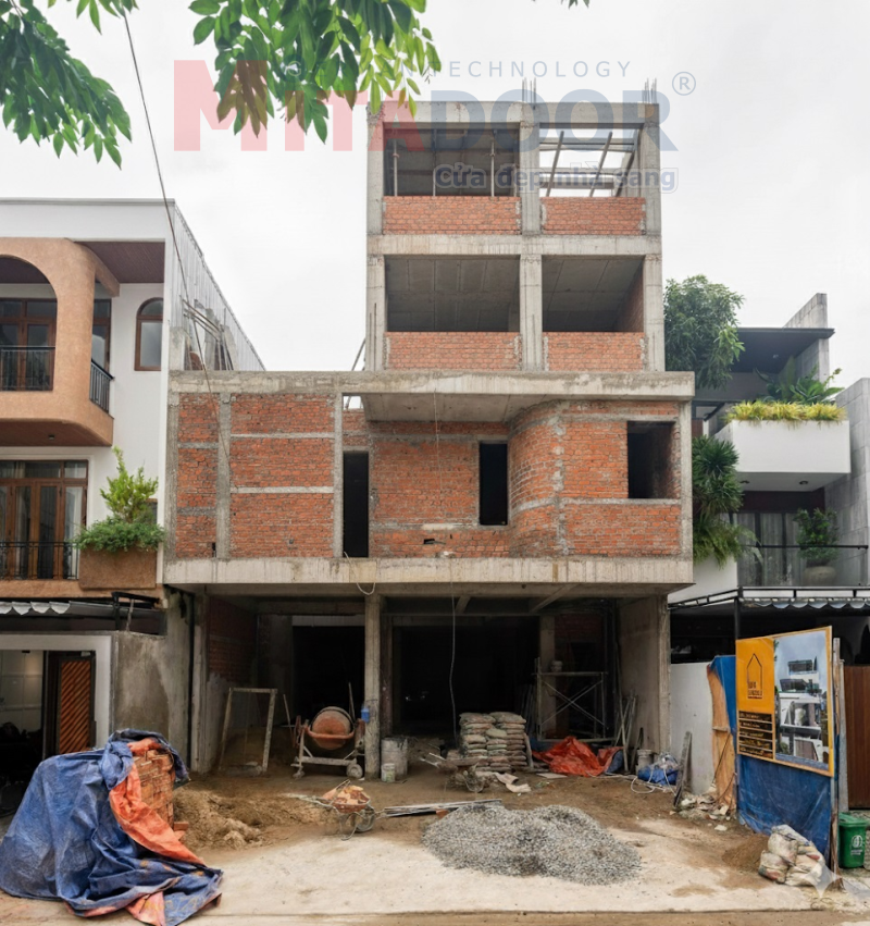 Chọn cửa ở giai đoạn gần ho&agrave;n thiện phần th&ocirc;