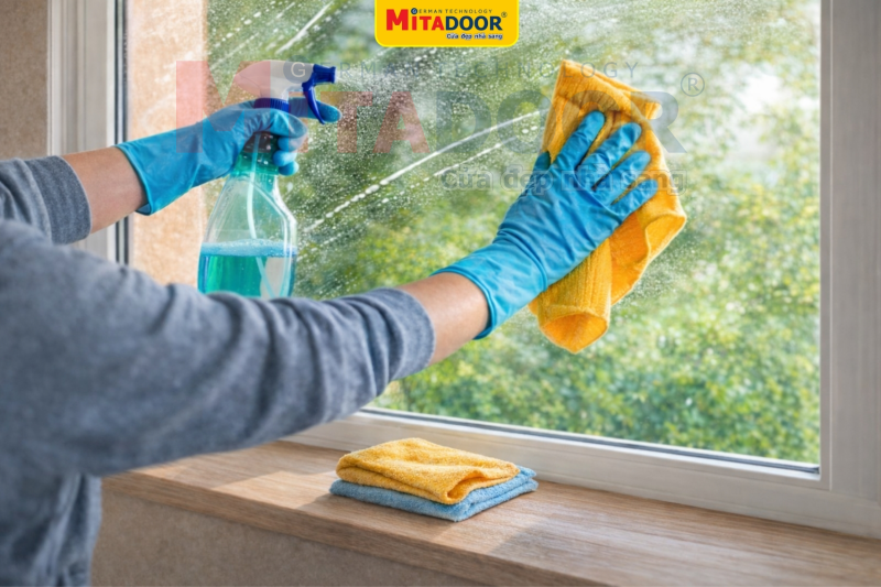 Sử dụng nước vệ sinh kính chuyên dụng giúp bảo vệ bề mặt kính và tăng tuổi thọ sử dụng sản phẩm Sử dụng nước vệ sinh kính chuyên dụng giúp bảo vệ bề mặt kính và tăng tuổi thọ sử dụng sản phẩm