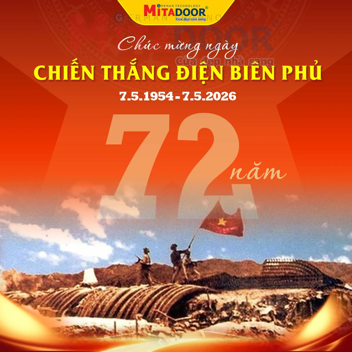 Kỷ niệm 72 năm Chiến thắng Điện Bi&ecirc;n Phủ (07/5/1954 - 07/5/2026)