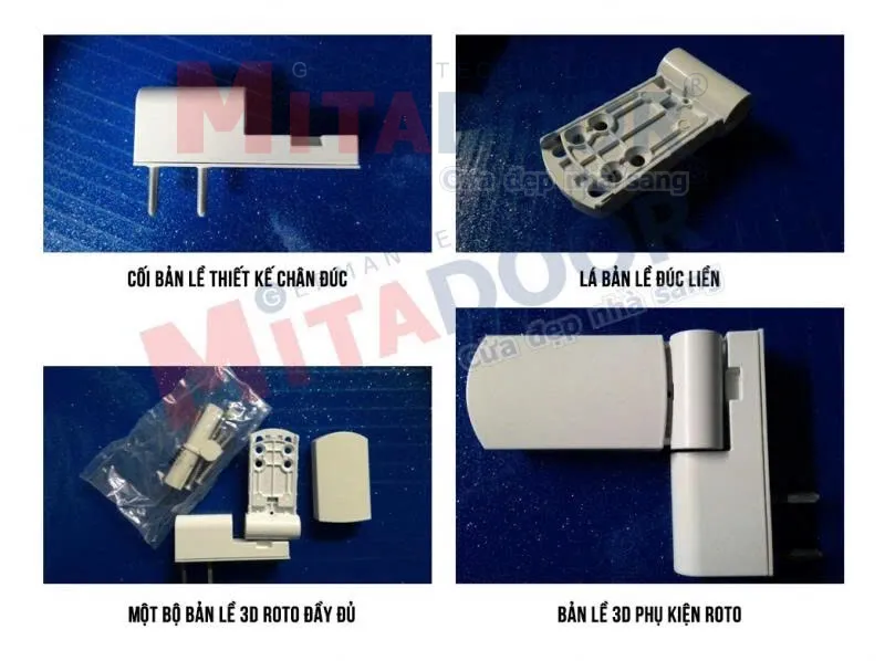 Bản lề 3D Roto Mitadoor đồng bộ, ch&iacute;nh h&atilde;ng 