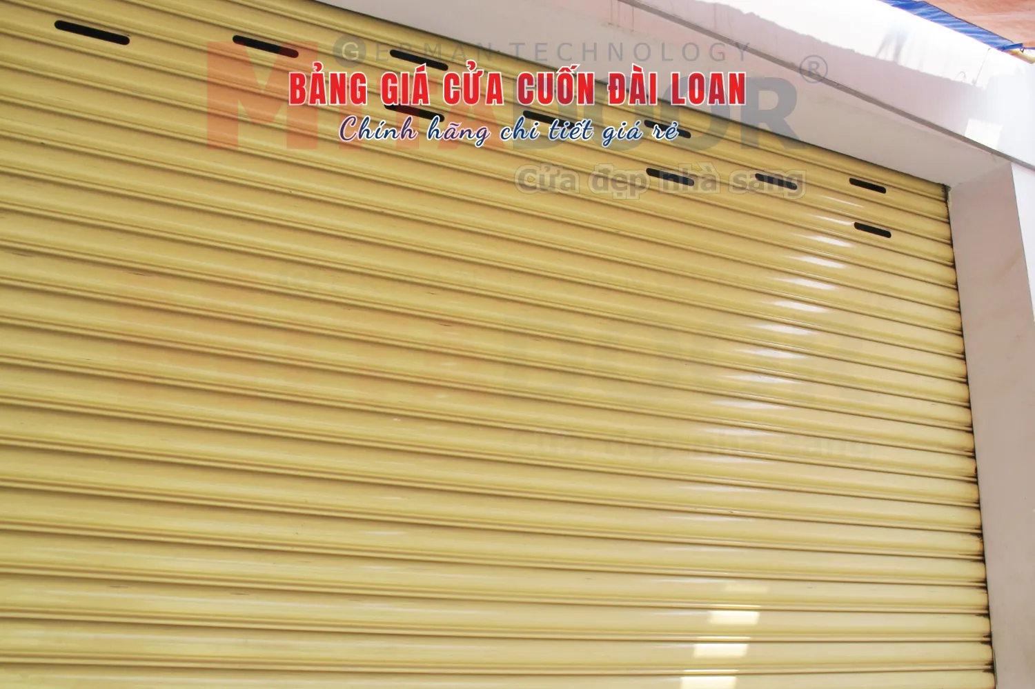 Bảng b&aacute;o gi&aacute; cửa cuốn Đ&agrave;i Loan ch&iacute;nh h&atilde;ng Mitadoor chi tiết