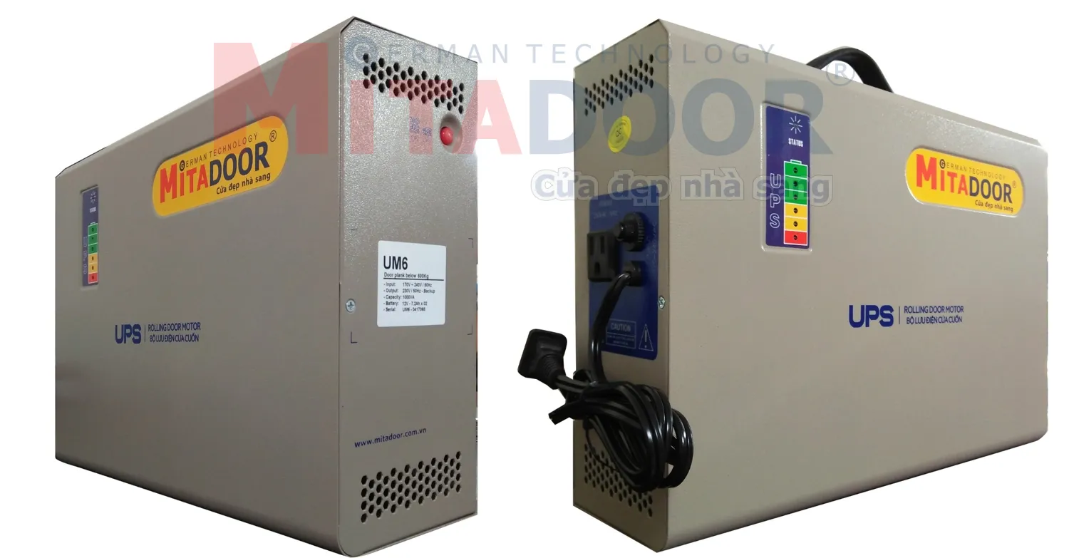 Bình lưu điện cửa cuốn