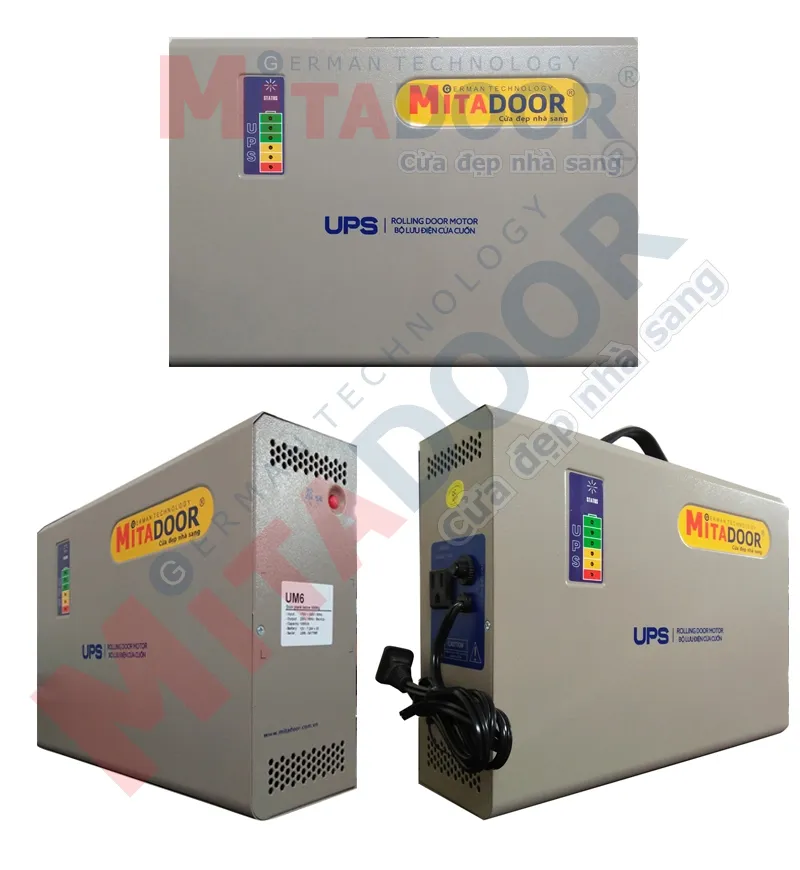 B&igrave;nh lưu điện cửa cuốn ch&iacute;nh h&atilde;ng do Mitadoor sản xuất v&agrave; lắp đặt